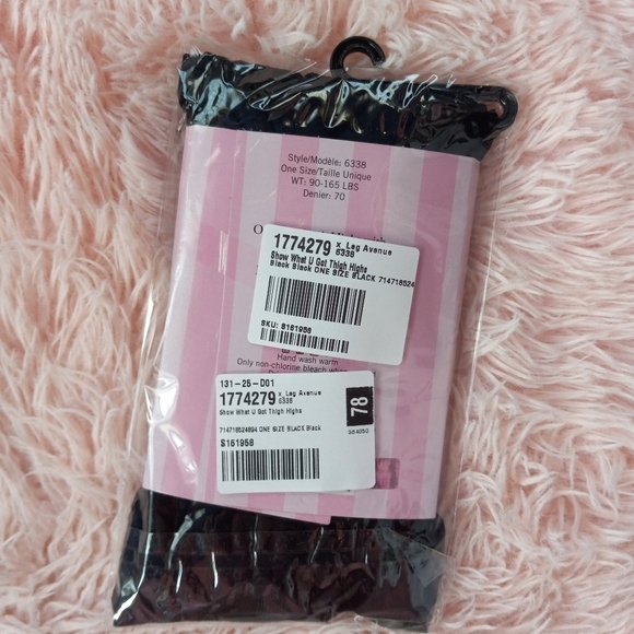 LAST 1! Dolls Kill X Leg Avenue black thigh Highs with garter clips attached! - Picture 15 of 16